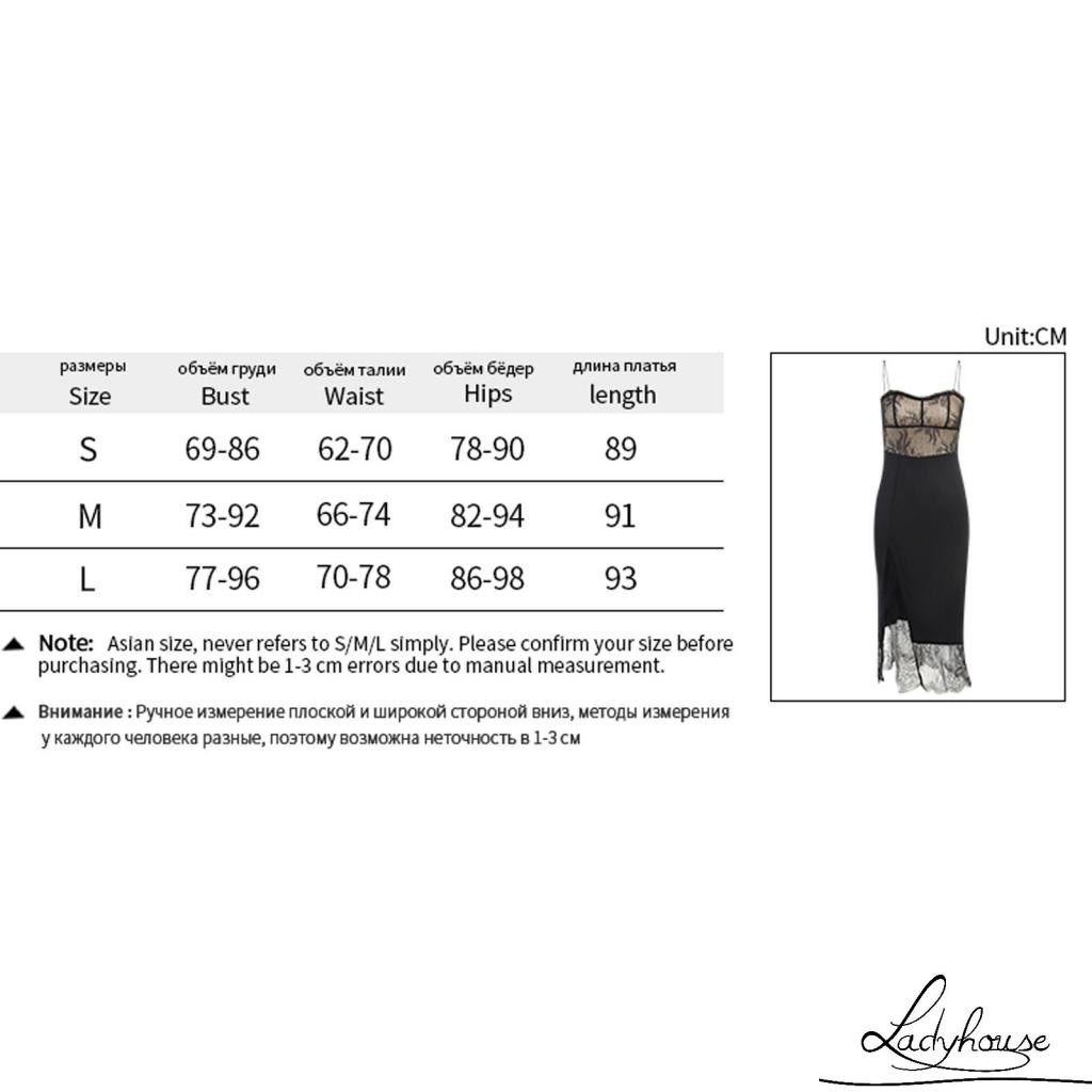 Đầm Hai Dây Mỏng Phối Ren Xẻ Tà Thời Trang Mùa Hè Cho Nữ