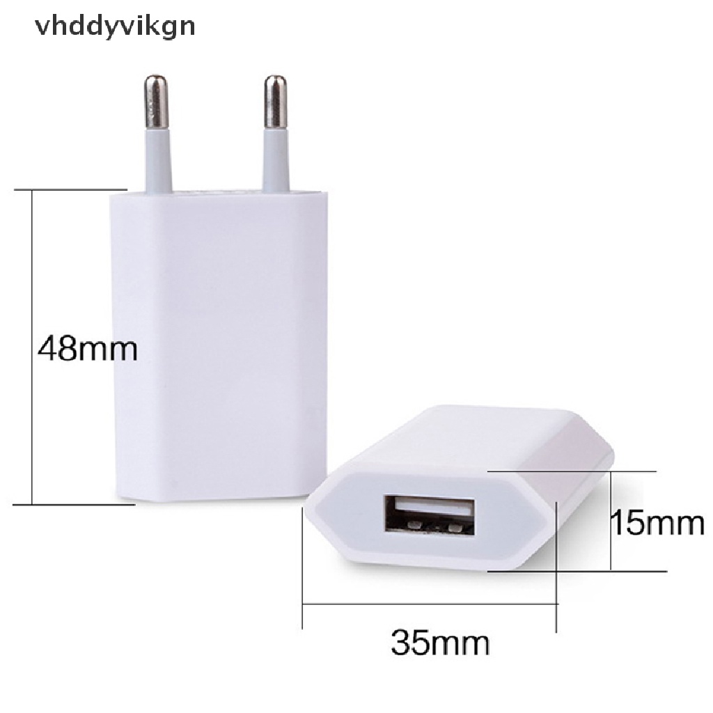 Phích Cắm Sạc USB AC Phích Cắm EU VHDD Cho iPhone Samsung