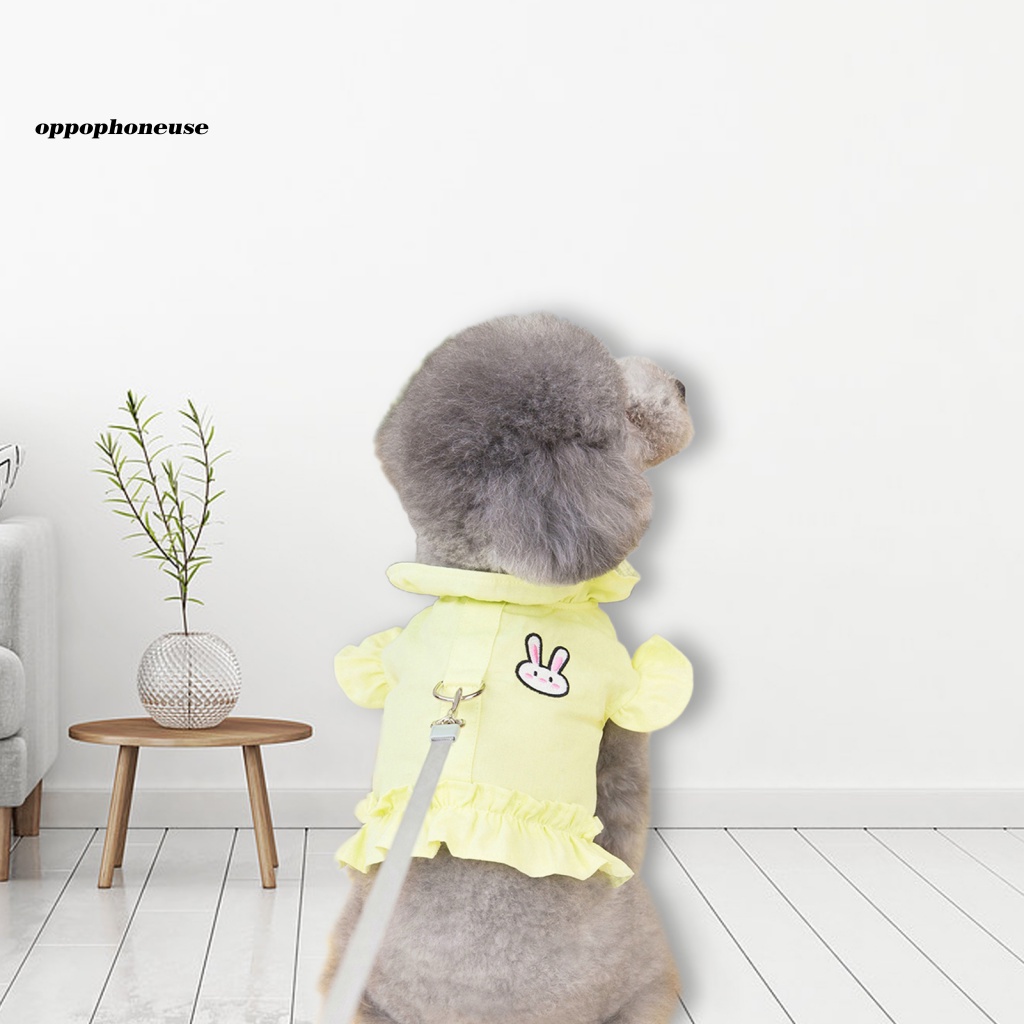 OPPO Áo Sát Nách Vải Cotton Phối Ren Mềm Mại Thời Trang Mùa Xuân Cho Cún Cưng