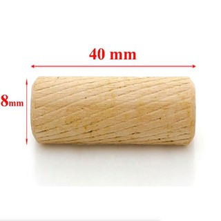 Chốt gỗ phi 8 - dài 40mm và 30mm - liên kết ghép ván