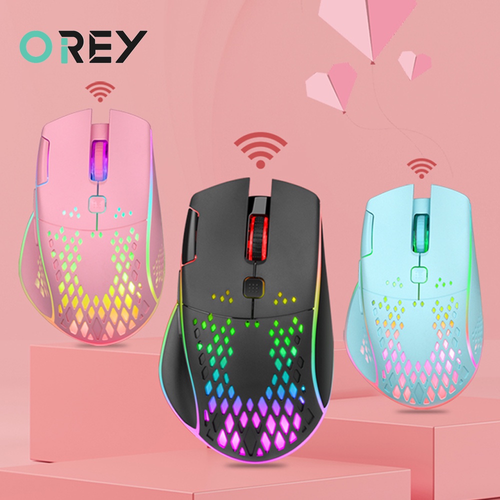 Chuột Không Dây 2.4G Hình Tổ Ong Dành Cho Game Thủ
