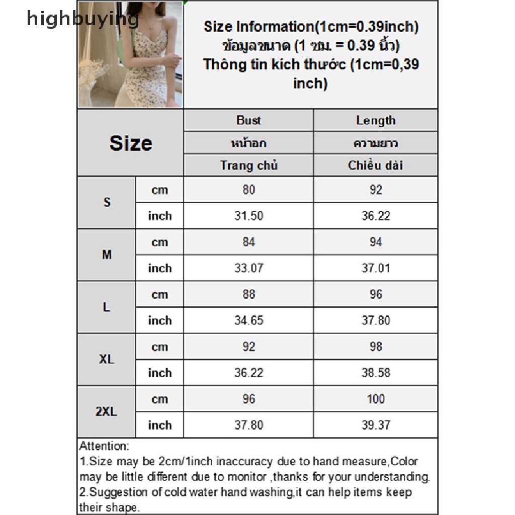 Hbvn Belle Đầm Hai Dây Cổ Chữ V In Hoa Thời Trang Mùa Hè Quyến Rũ Dễ Phối Đồ Phong Cách Pháp Cho Nữ