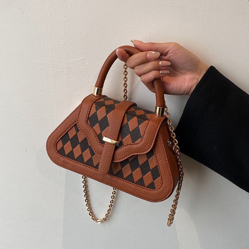 Ielgy Túi Đeo Vai Dây Xích Hình Thoi Tươi Mới Chất Lượng Cao Cho Nữ