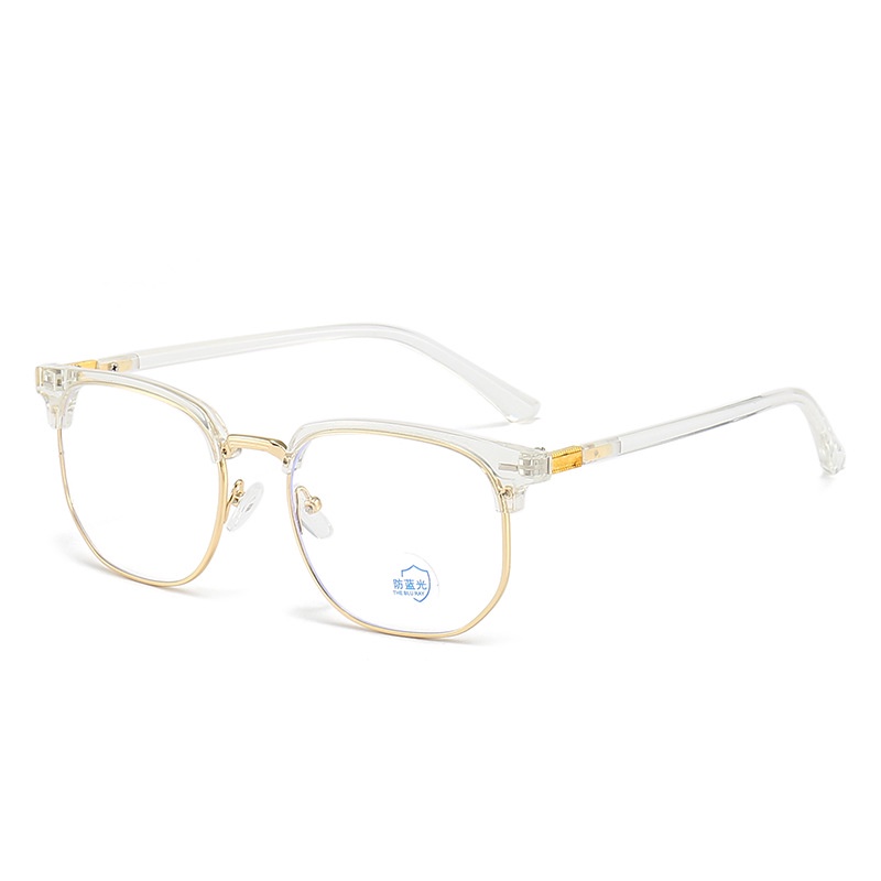 Kính Mắt Chống Ánh Sáng Xanh Nửa Gọng Thời Trang Nam 0 ~ - 600