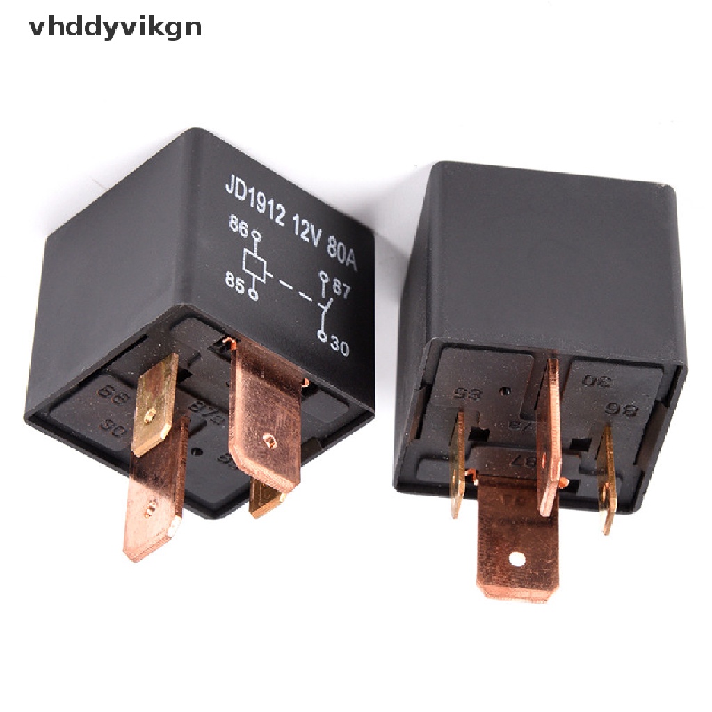 Rơ Le Hạng Nặng 4Pin DC 24V 12V 80A JD1912 Chống Thấm Nước Cho Xe Hơi
