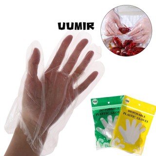 UUMIR Bộ 100 găng tay nilon dùng một lần tiện lợi
