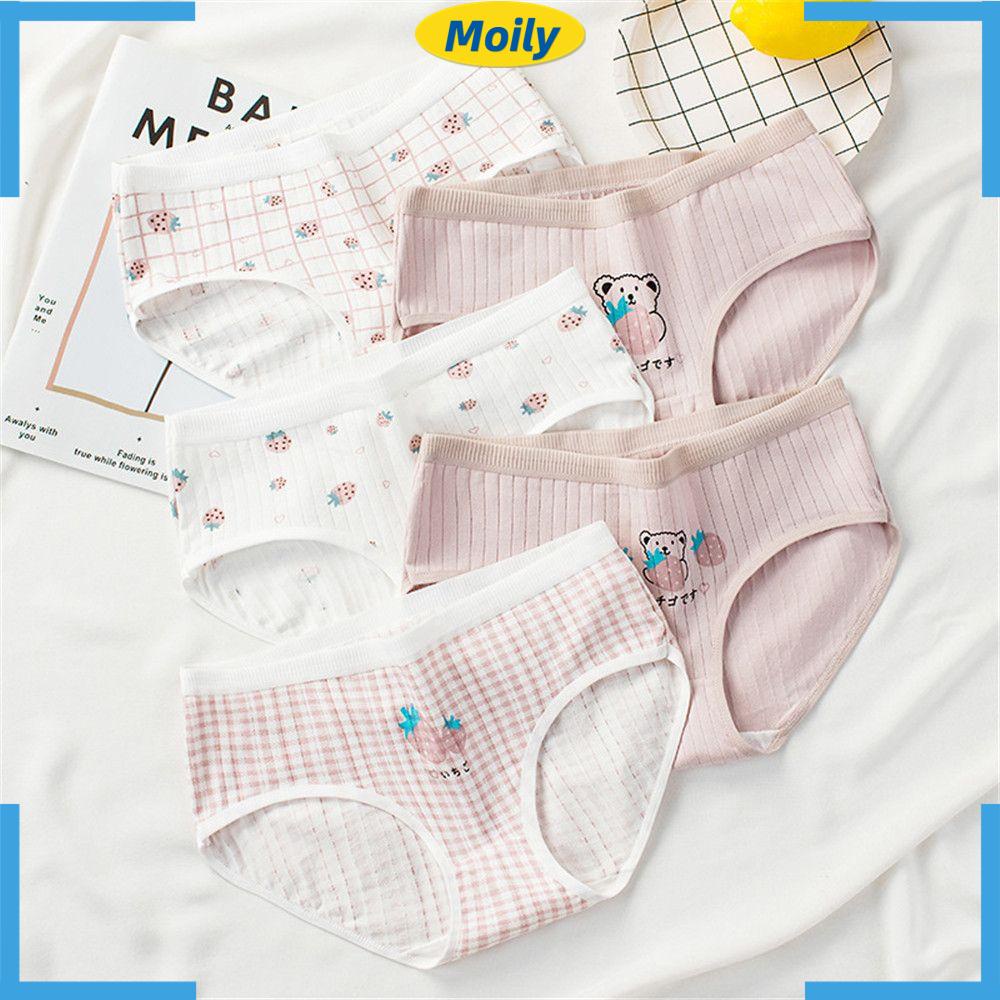 Áo Lót Họa Tiết Gấu Và Dâu Tây Thoải Mái Thời Trang Hè Thu Cho Nữ