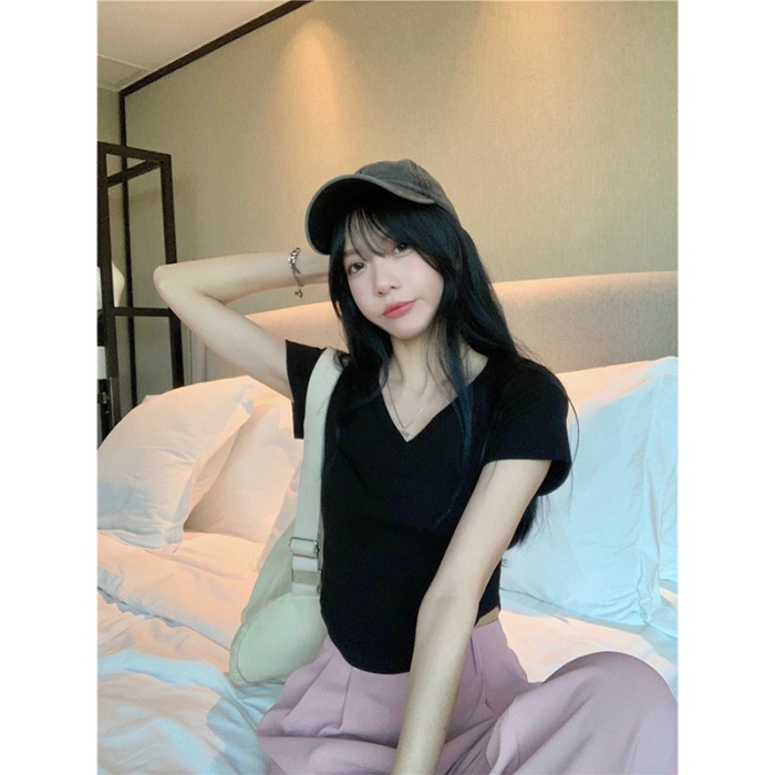 NRVP Áo Thun Tay Ngắn In Họa Tiết Phong Cách Hàn Quốc Mới Cho Nữ