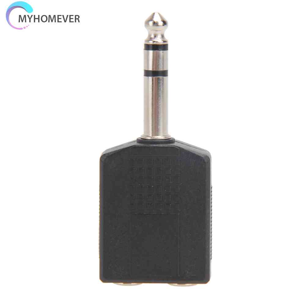 Giắc Chuyển Đổi Từ Đầu Cắm 6.35mm 1 / 4 &quot;1 Sang Ổ Cắm 2 Mono