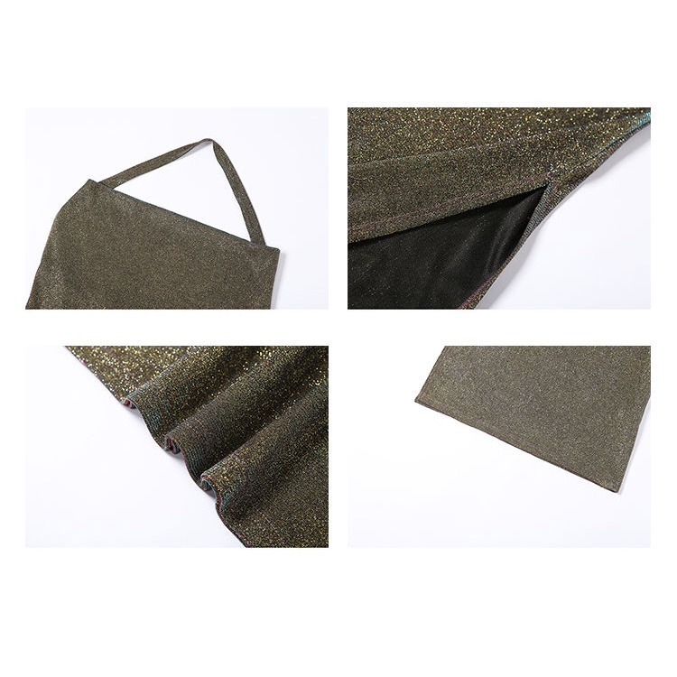 Kisf Đầm Ngắn Ôm Hông Cổ Khoét Sâu Gợi Cảm Phong Cách Âu Mỹ Cho Nữ Đi Hộp Đêm