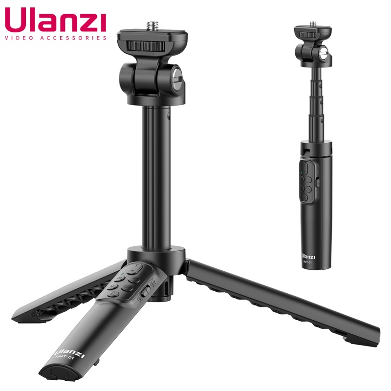 Ulanzi RMT-01 Wireless Bluetooth Extendable Selfie Stick Tripod One Click to Zoom for Sony Canon Nikon DSLR Camera Smartphone