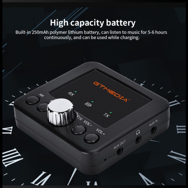 Thiết Bị Truyền Nhận Tín Hiệu Bluetooth 5.0 Zevaret Gtmedia Rt05 2 Trong 1 Cho Điện Thoại / Máy Tính Bảng