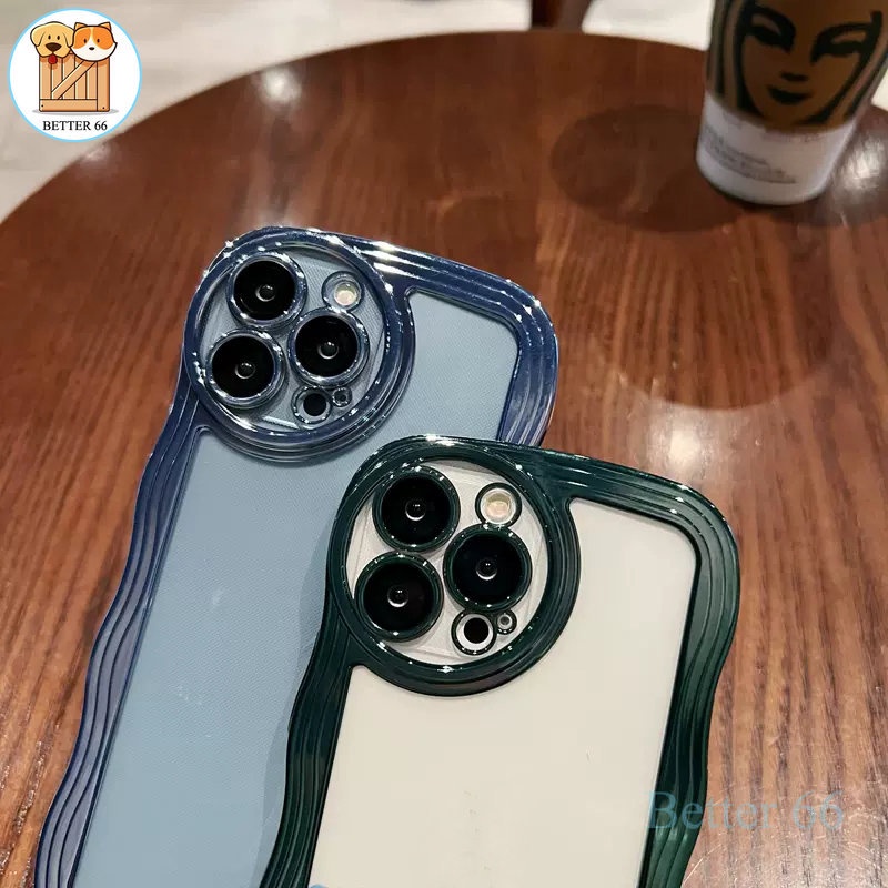 Ốp Điện Thoại Trong Suốt Mạ Viền Đơn Giản Cho IPhone 11 12 13 Pro Max 14 Plus