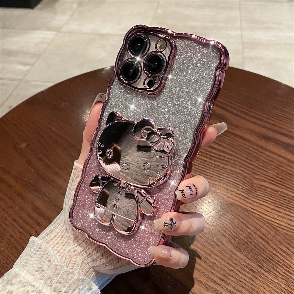 ốp điện thoại iphone 14 13 pro max vệ camera case iPhone Ốp Lưng Chất Liệu TPU Tráng Gương Hình Con Mèo Cho Iphone14 13 12 11Pro Max iphone 14 ốp lưng