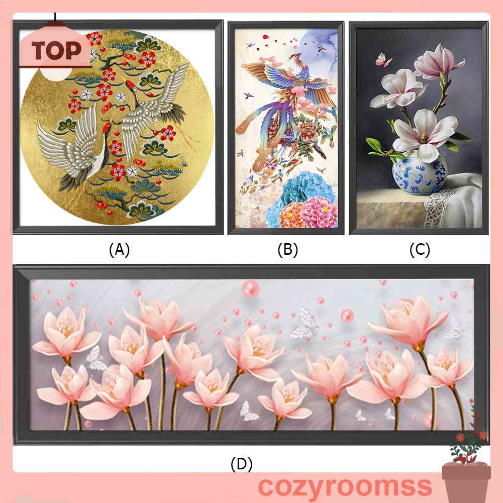 Bộ Tranh Thêu Chữ Thập 11CT DIY Hình Bông Hoa