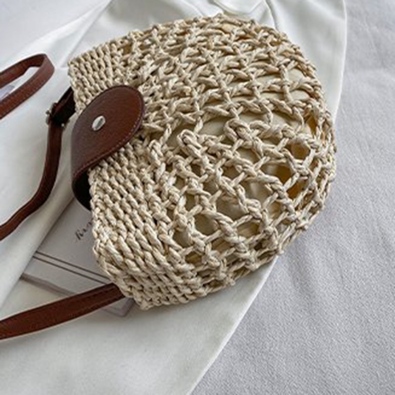Túi cói Bằng Rơm Phong Cách Phương Tây Dễ Phối Đồ Cho Nữ