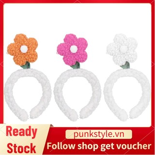 Punkstyle Cute Flower Headbands Soft Cloth Face Wash Makeup Hair Hoop Accessory for Girls