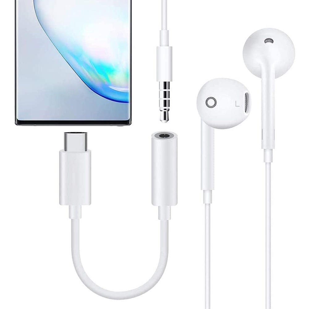 Cáp ChuyểN ĐổI Âm Thanh Tai Nghe LoạI C Sang 3.5mm Cho ĐiệN ThoạI Android