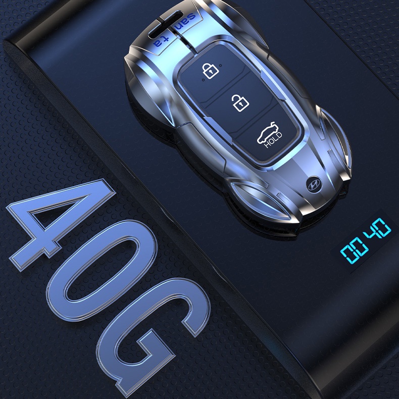 Vỏ Bọc Chìa Khóa Bằng Hợp Kim Kẽm Cho Hyundai Accent 2021 2023 Kona Santafe Elantra 2023