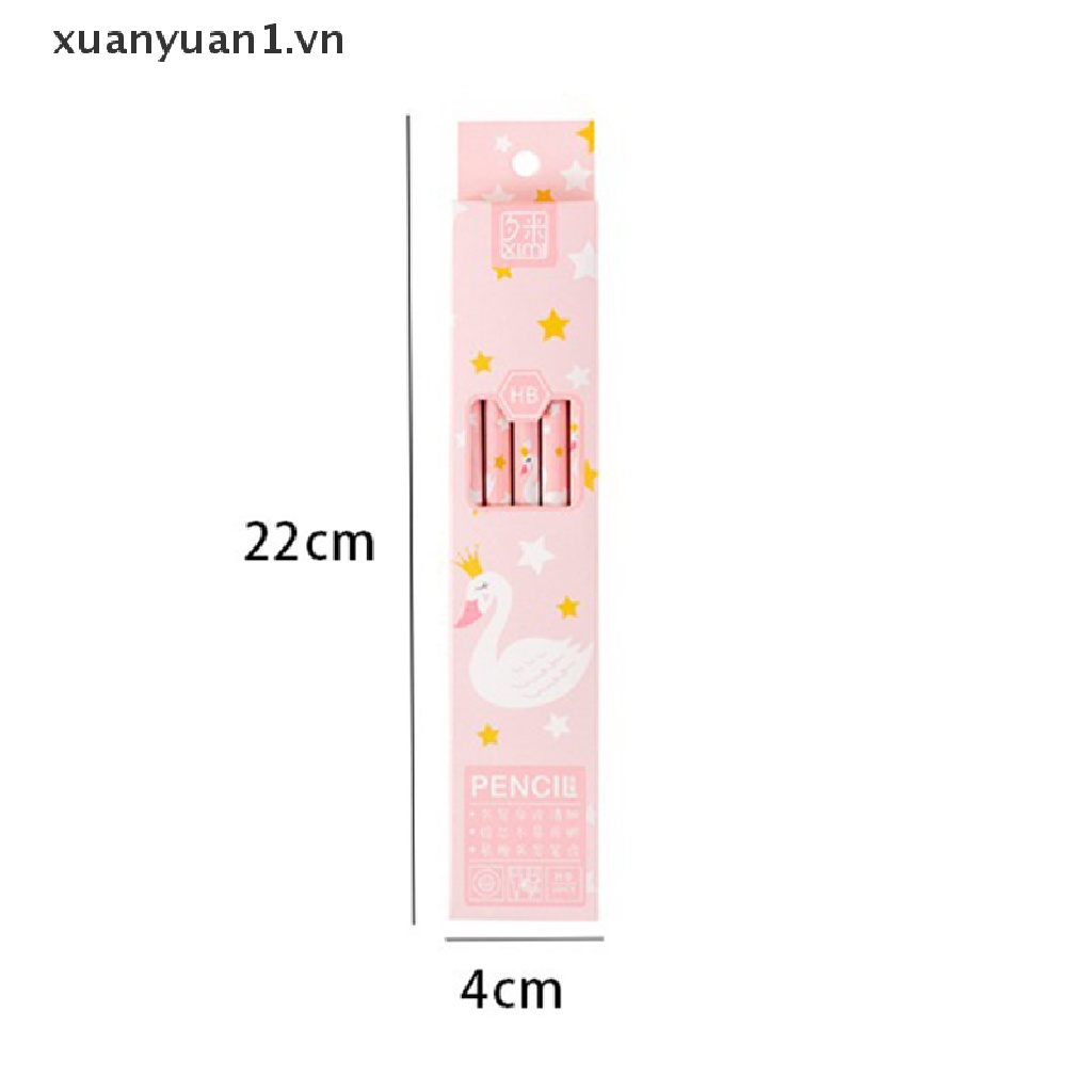 Set 10 Bút Chì HB Họa Tiết Hoạt Hình Dễ Thương Dành Cho Học Sinh