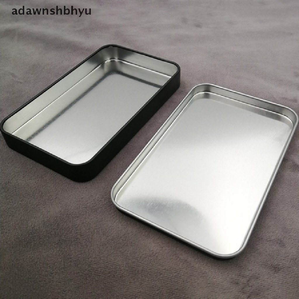 1 Hộp Thiếc Đựng Mỹ Phẩm adawnshbhyu Hình Chữ Nhật Chất Lượng Cao