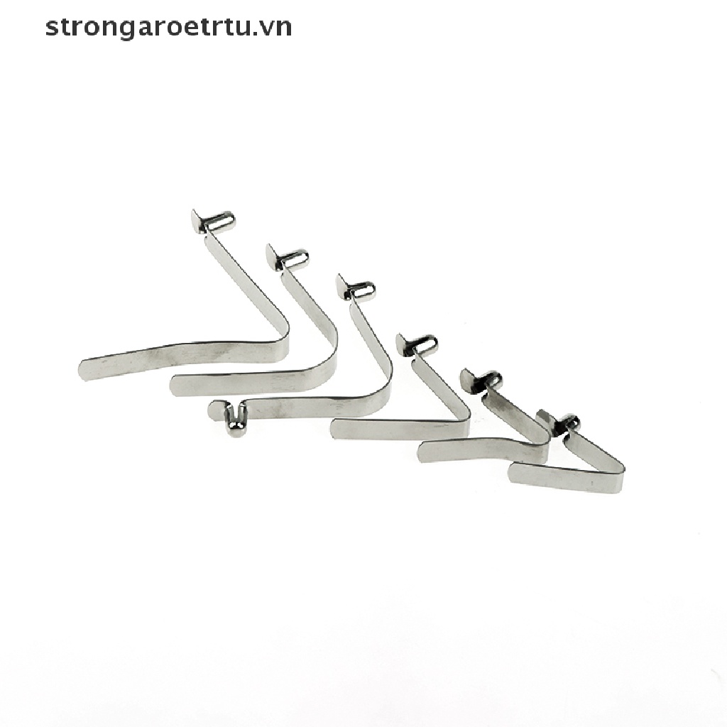 Set 10 Khóa Lò Xo Thép Lò Xo Hình Chữ V 6mm Cố Định Tấm Dọc Chuyên Dụng