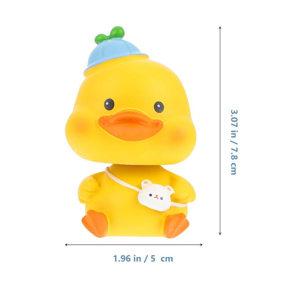 Búp Bê Đầu Vịt Momo Lắc Đầu Bằng Nhựa Resin Trang Trí Xe Hơi / Làm Quà Tặng Năm Mới