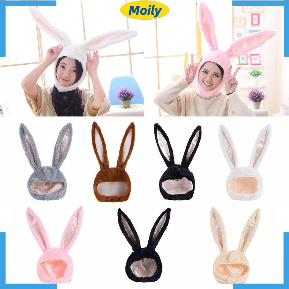 Mũ Lông Tai Thỏ Đội Đầu Giữ Ấm Đáng Yêu Cho Nữ