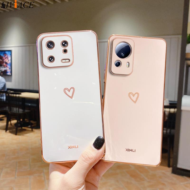 Ốp Điện Thoại Silicon Tráng Gương Hình Vuông Cho Xiaomi Mi 13 Lite Mi13 13 Pro 12T 12 12c 13Lite 13Pro 5G Xiomi
