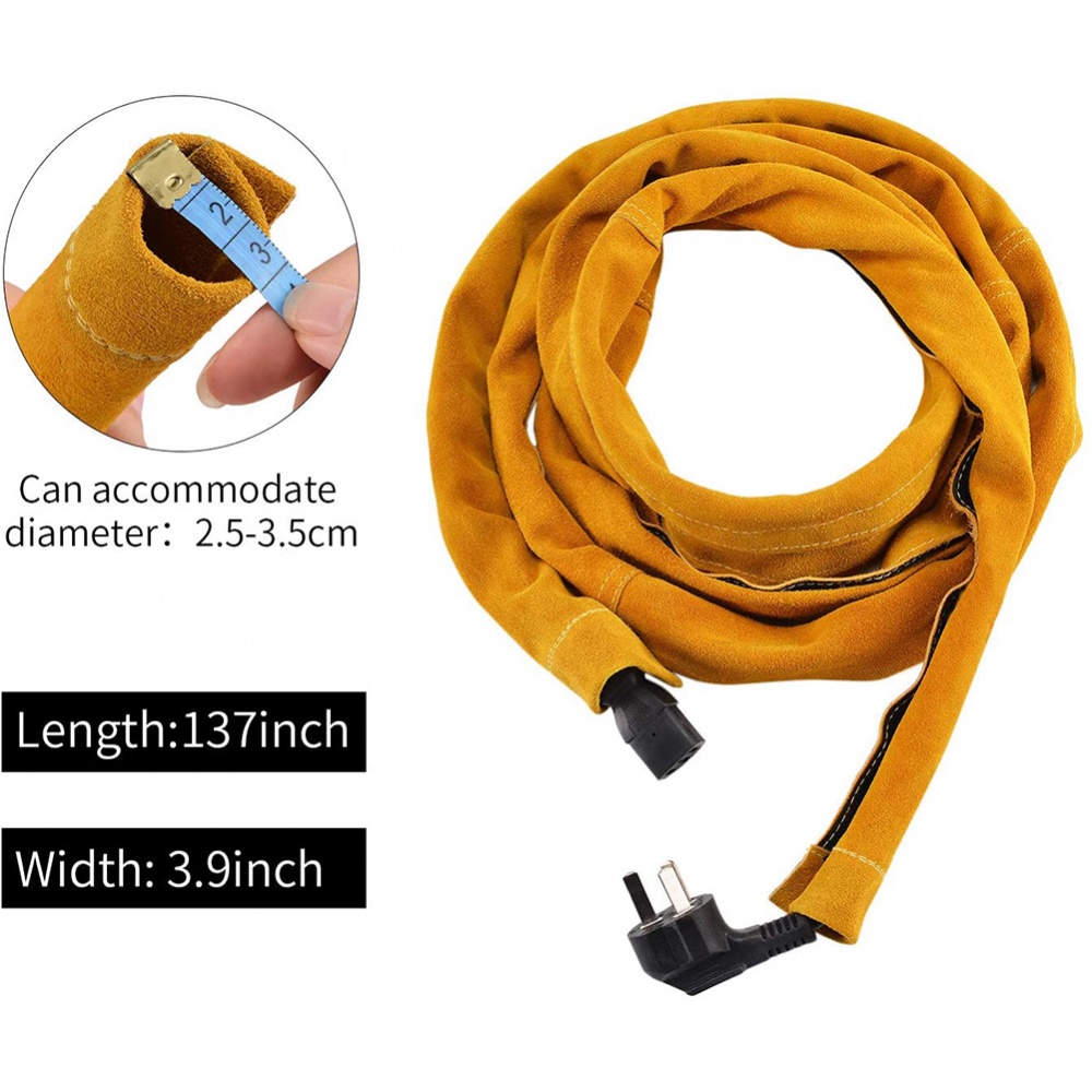 Vỏ Bọc Dây Cáp Hàn TIG Mig / Plasma Bằng Da Có Thể Gập Lại