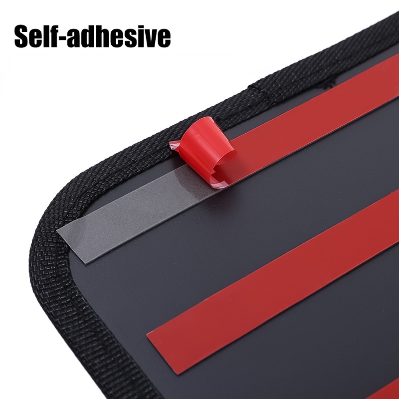 Túi Lưới Đựng Điện Thoại Đa Năng Bằng Da PU Tự Dính Gắn Ghế Ngồi Xe Hơi