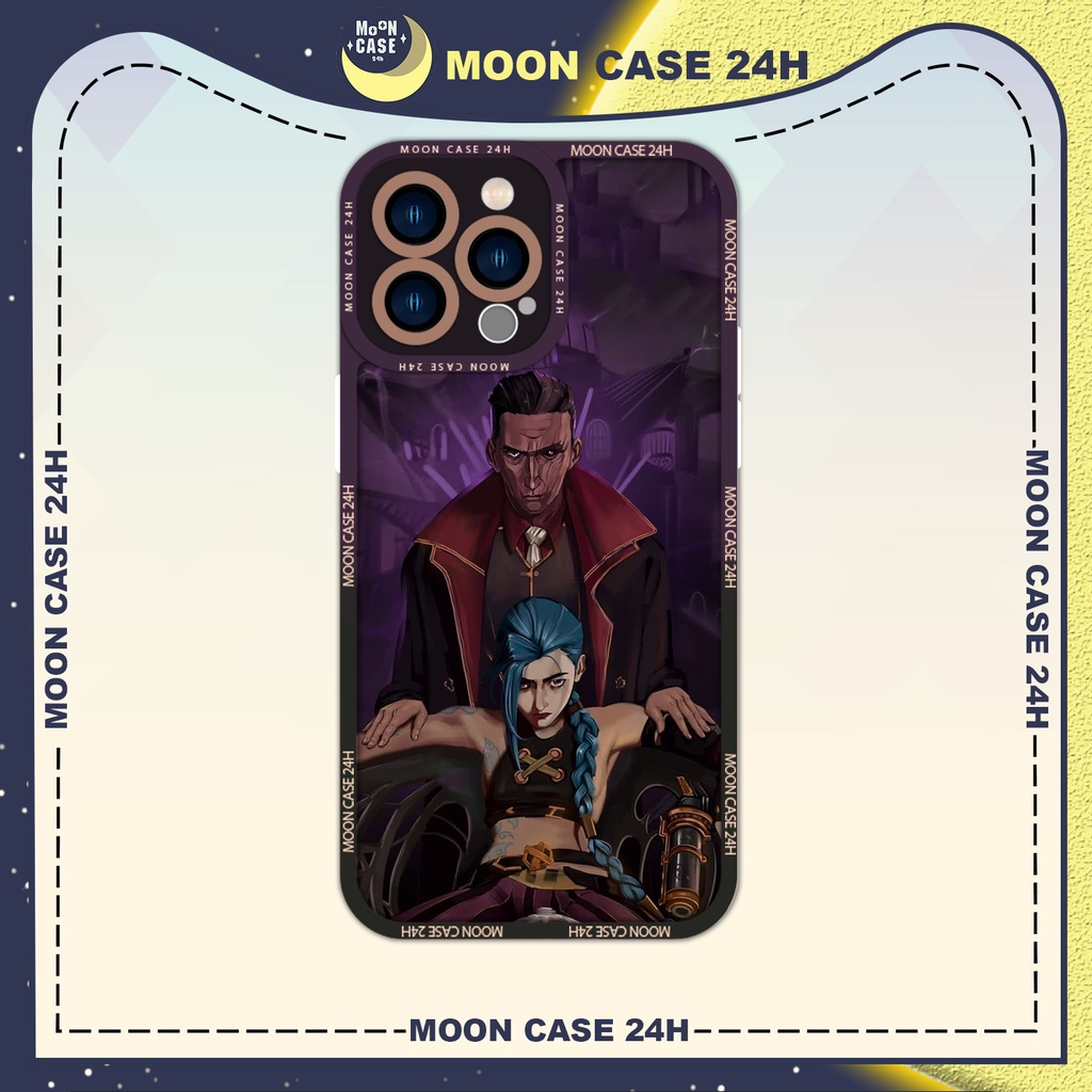 Ốp lưng iphone MOON CASE 24H Jinx Game Liên Minh Huyền Thoại ip 8/x/xs/xs max/11/12/13/14pro/plus/promax