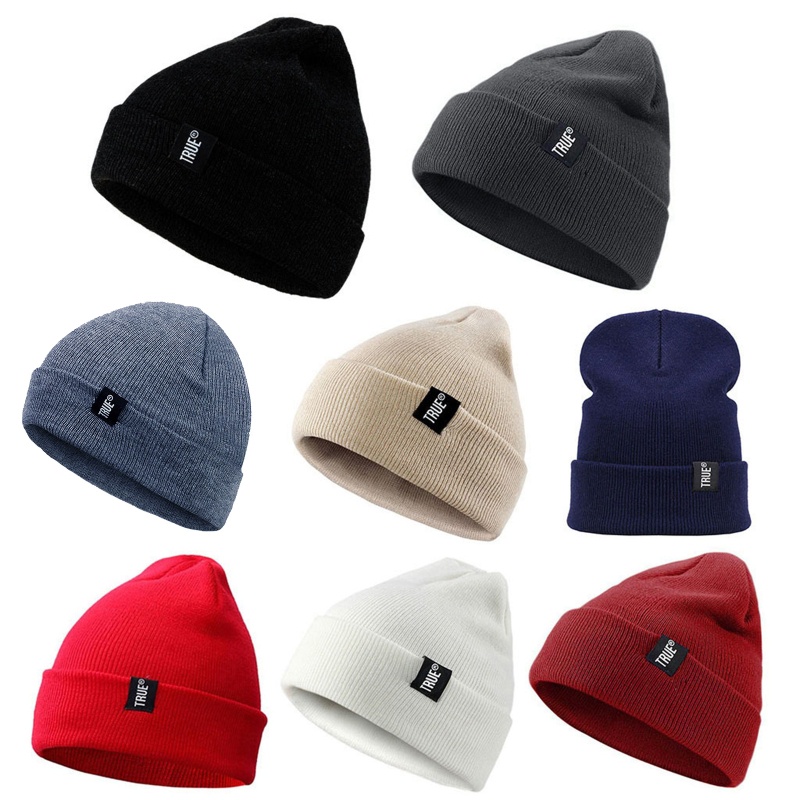 Lu Thường Ngày Beanies Dành Cho Nam Nữ Thời Trang Dệt Kim Mùa Đông Mũ Chắc Chắn Hip-hop Skullies Mũ Bonnet Unisex Mũ