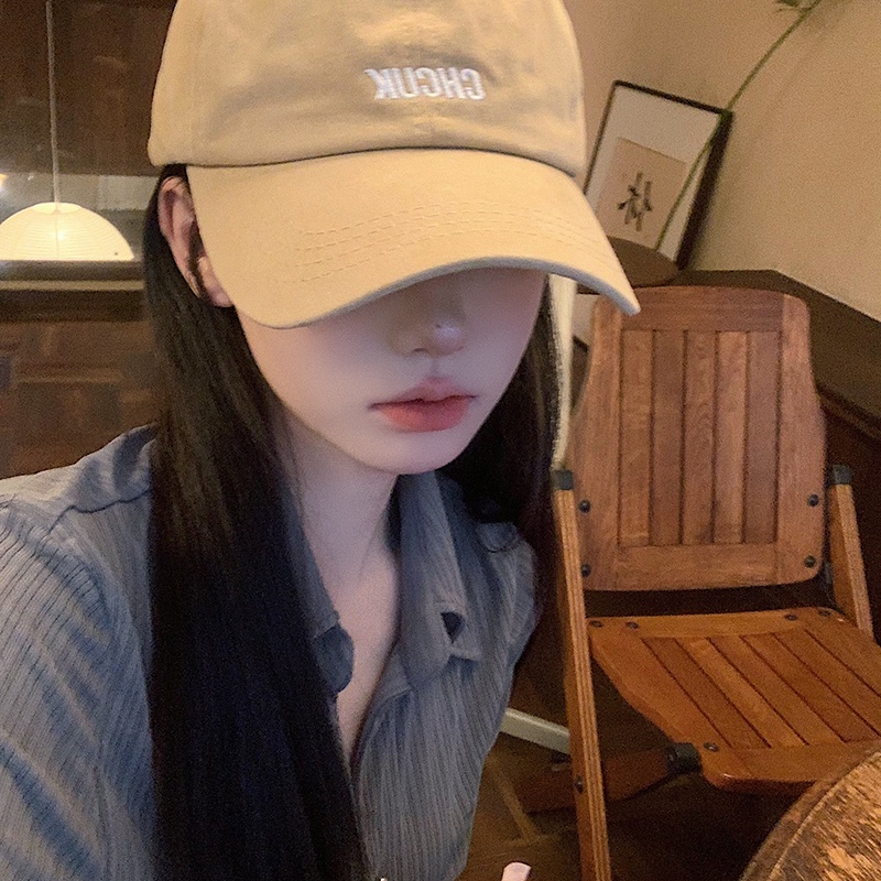 Mũ Lưỡi Trai Thêu Chữ Phong Cách Hàn Quốc Cá Tính Cho Nữ