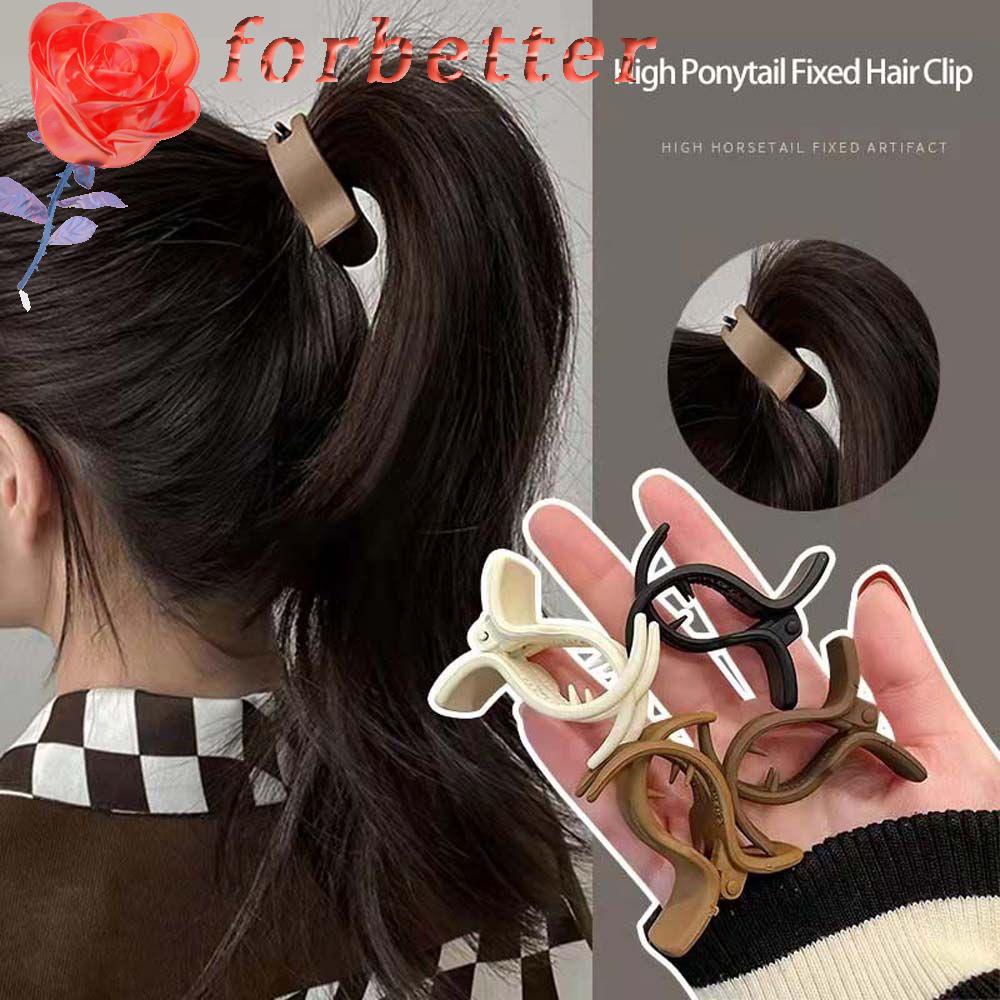 Kẹp Tóc Càng Cua Nhỏ Màu Trơn Đơn Giản Phong Cách Retro Thanh Lịch Cho Nữ