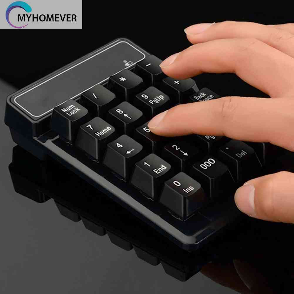 Bàn Phím Số 19 Phím Không Dây Chống Nước Kết Nối USB 2.4G