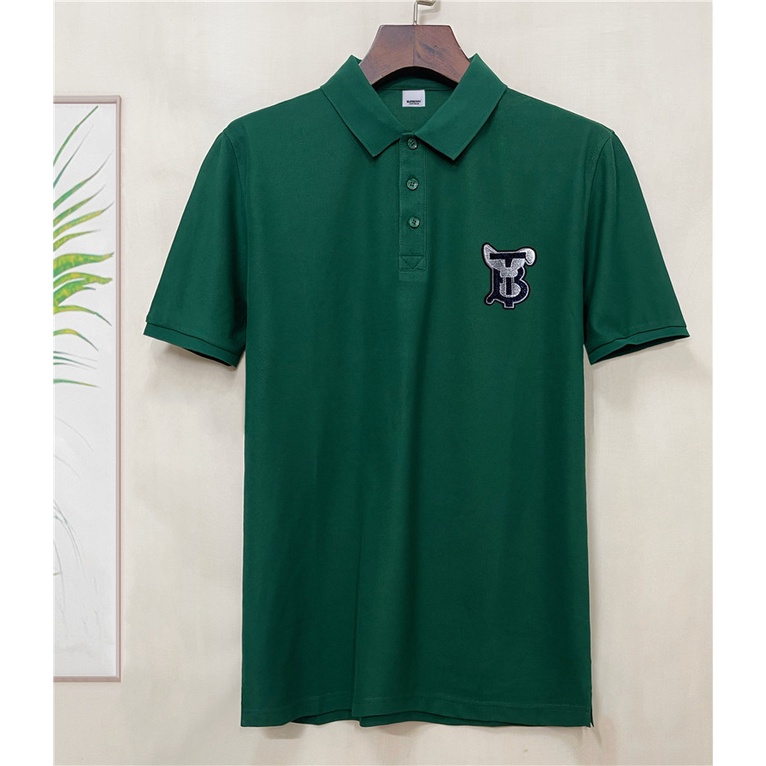 Áo Thun polo Nam Tay Ngắn Thêu Chữ Burberr Size S-4XL