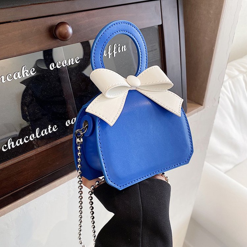 Túi Đeo Chéo Màu Sắc Ngọt Ngào Đính Nơ Xinh Xắn Cho Nữ