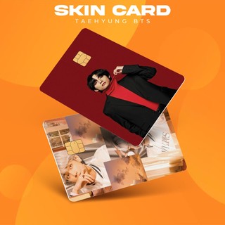 Miếng dán thẻ card taehyung bts | skin atm, thẻ chung cư trang trí - chất liệu decal vinyl chống nước