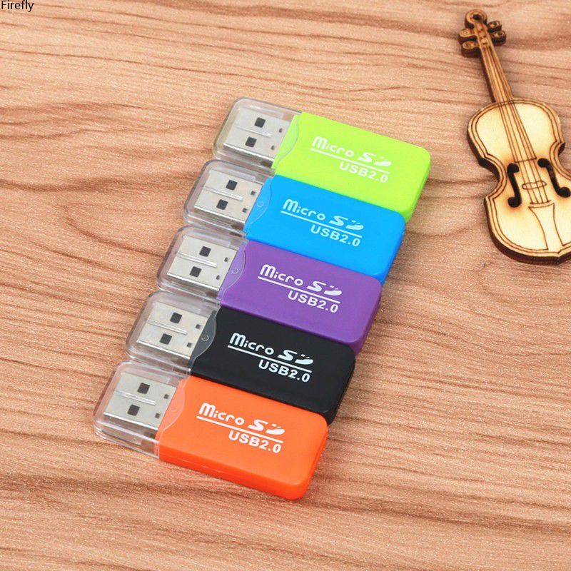 Coza Đầu Đọc Thẻ Di Động Bộ Chuyển Đổi Tốc Độ Cao Thẻ Nhớ USB 2.0 Đồ Thị Mini Bằng Nhựa Phù Hợp Cho Mọi Máy Tính Màu Sắc Ngẫu Nhiên