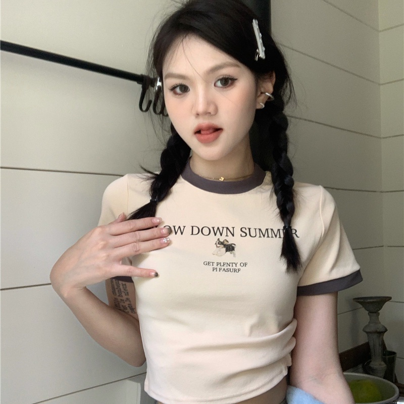 COZOK Áo Thun Ngắn Tay In Họa Tiết Thời Trang Cá Tính