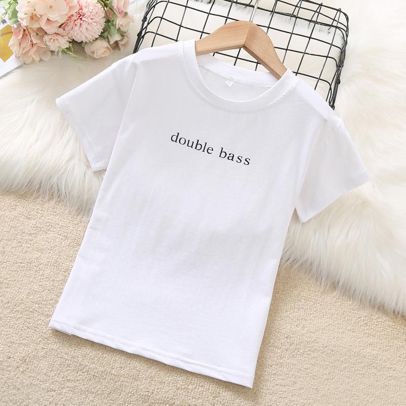 Set Áo Thun Ngắn Tay + Đầm Yếm Denim Thời Trang Mùa Hè Cho Bé Gái 3-5 - 7-9 Tuổi