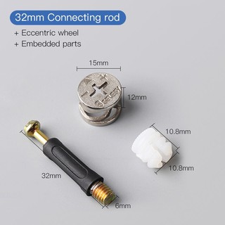 BỘ ỐC CAM LIÊN KẾT DẠNG NGẮN ( TÚI 50 BỘ )