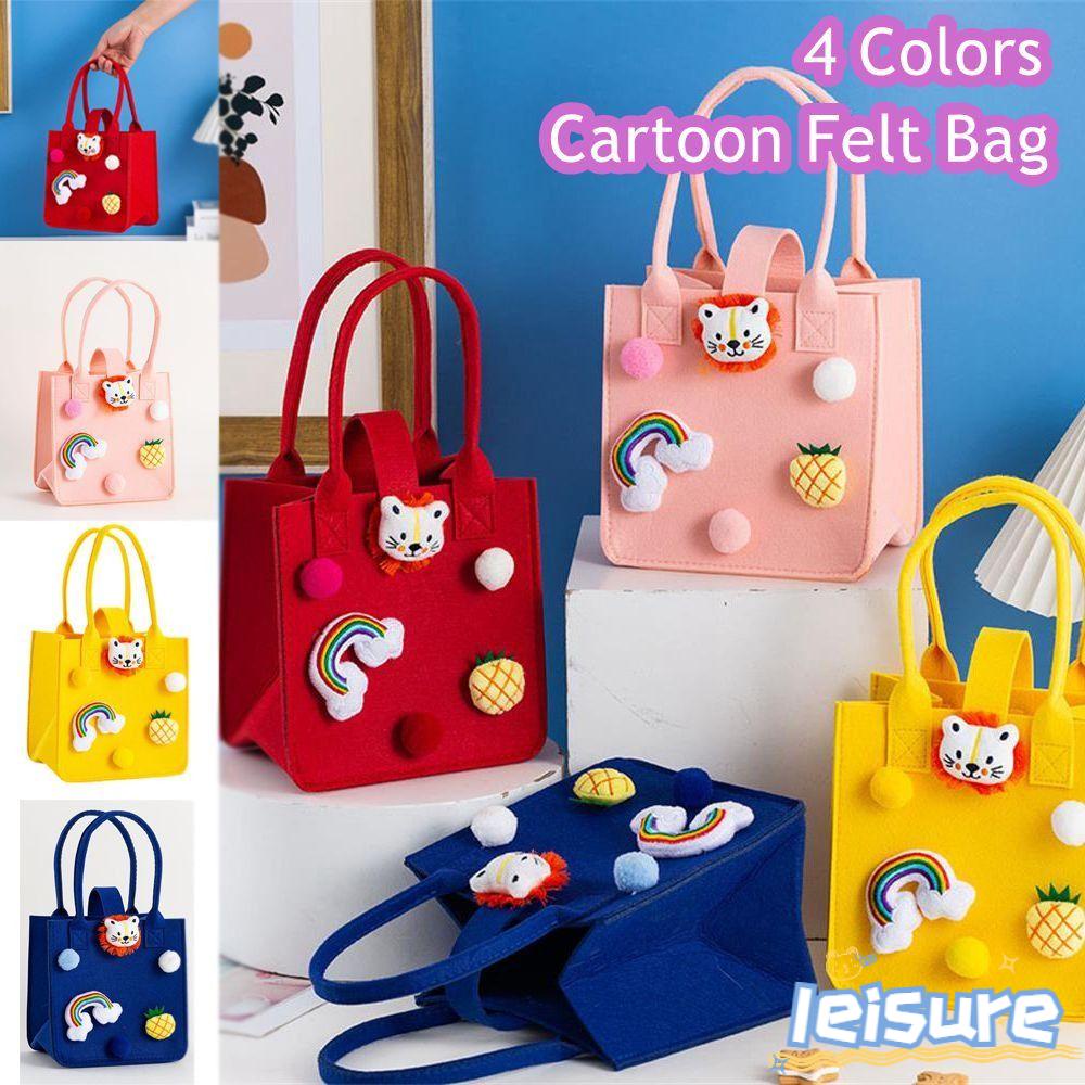 Túi Tote Bằng Vải Nỉ Bền Thiết Kế Hoạt Hình Thiết Kế Mới