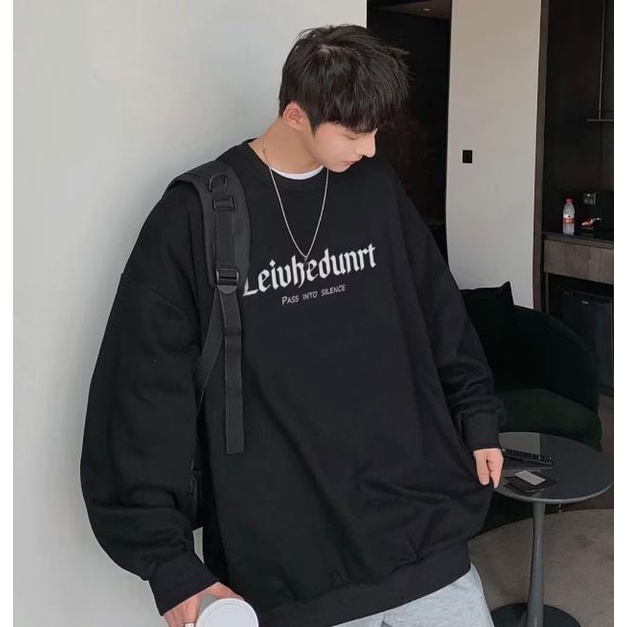 Áo sweater Thể Thao Tay Dài Cổ Tròn Dáng Rộng Thời Trang Chất Lượng Cao Cho Nam size m-8xl