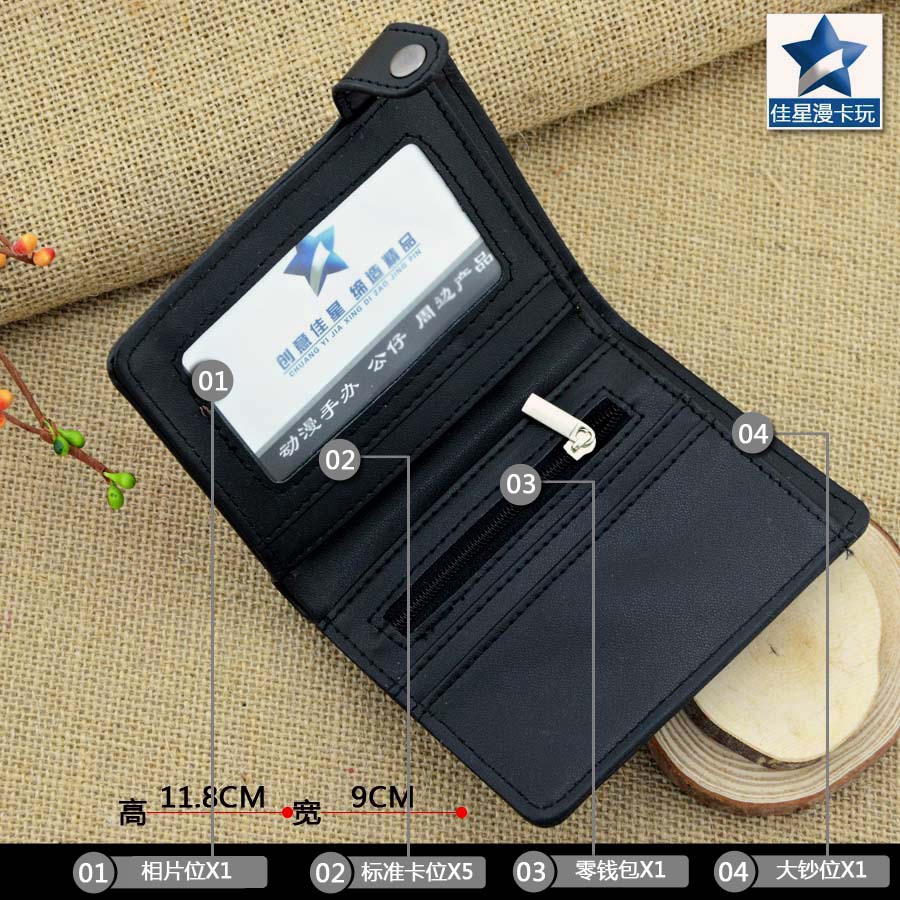 Movies Spider Man Short Bifold Wallet Anime Peter Parker Anime Button Purse