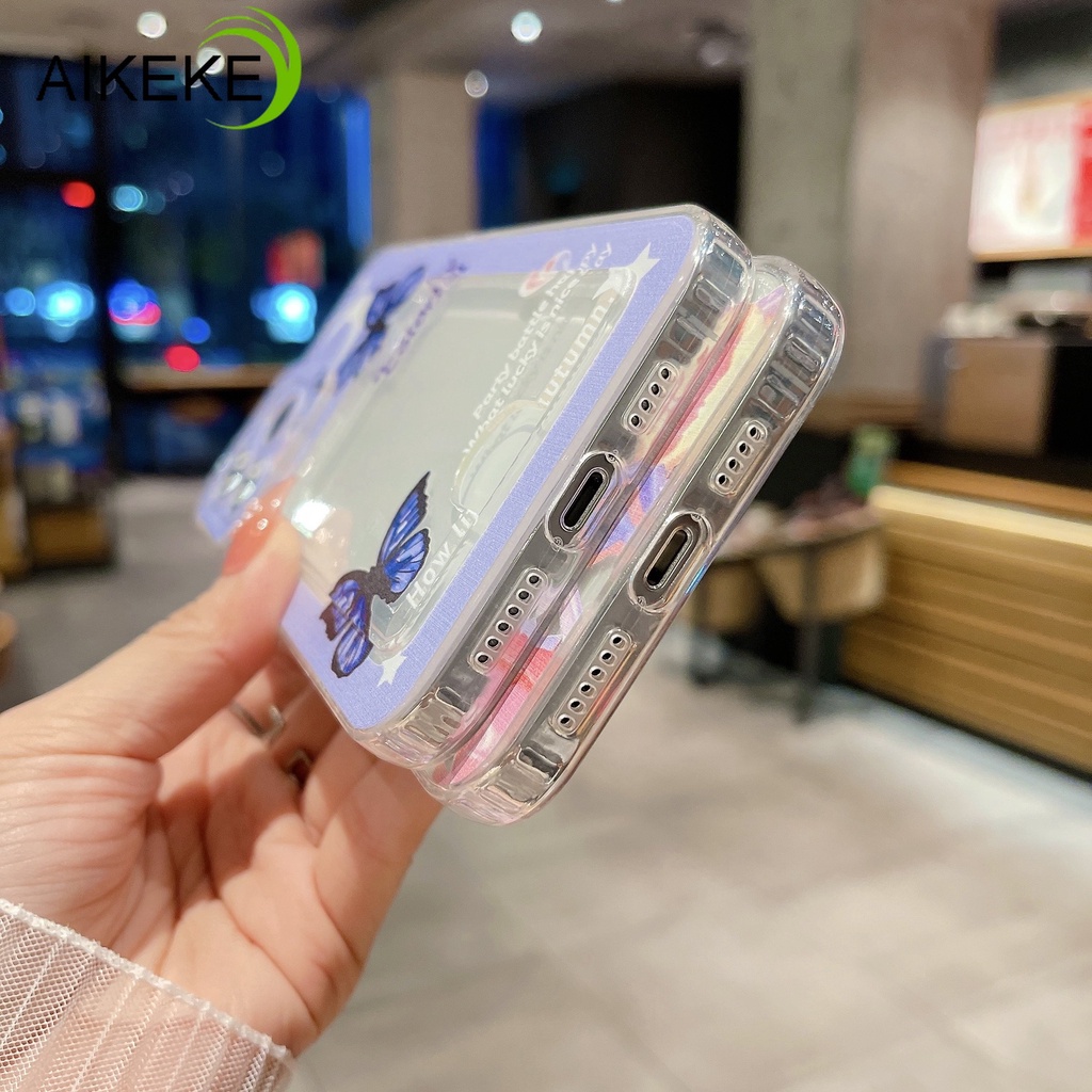 Ốp Điện Thoại Dẻo Họa Tiết Bươm Bướm & Hoa Tulip Kèm Ngăn Đựng Thẻ Cho Samsung Galaxy J7 J6 J5 J4 Plus Prime J2 Prime J7 + J6 + J4 + Grand Prime