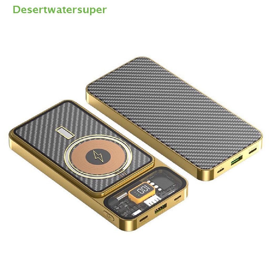 Bộ Sạc Nhanh Không Dây DSVN 20000mAh PD 22.5W Trong Suốt Từ Tính