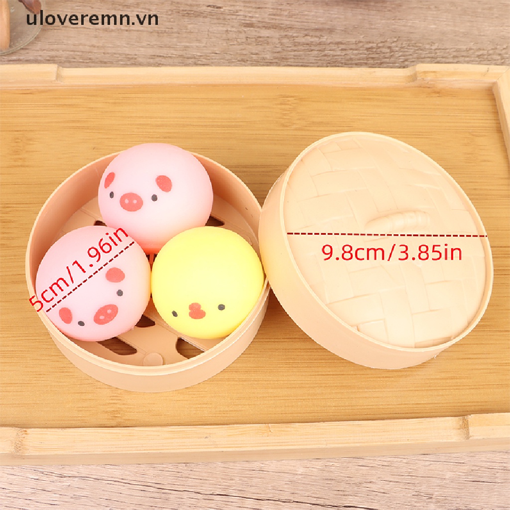 Đồ Chơi Nhồi Bông Hình Bánh Bao Hấp Độc Đáo Giảm Căng Thẳng