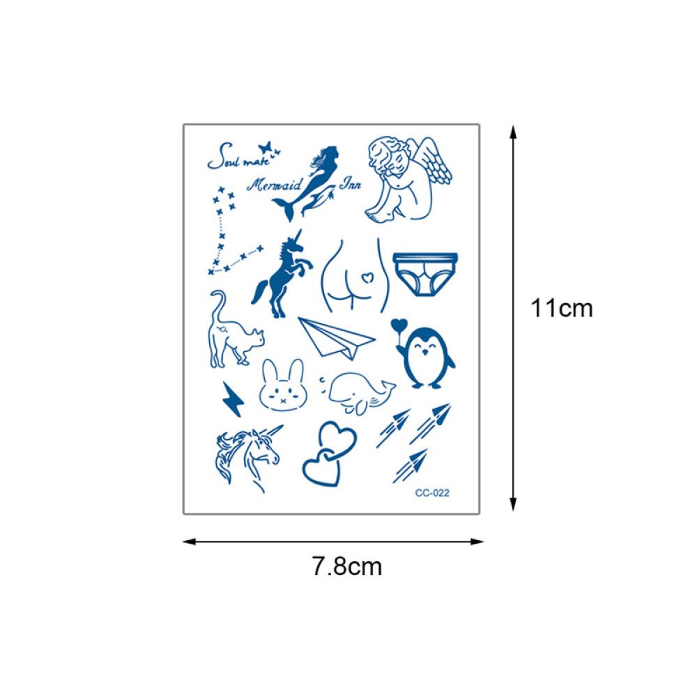 Hình Xăm Dán Ngón Tay Kháng Nước Lâu Trôi Q7Z6 Họa Tiết TIMEKEY